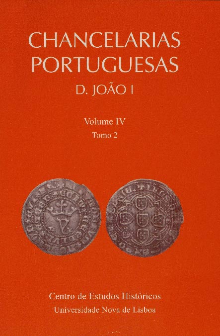 Capa da publicação Chancelarias Portuguesas: D. João I, vol. IV, tomo 2, 1393-1433